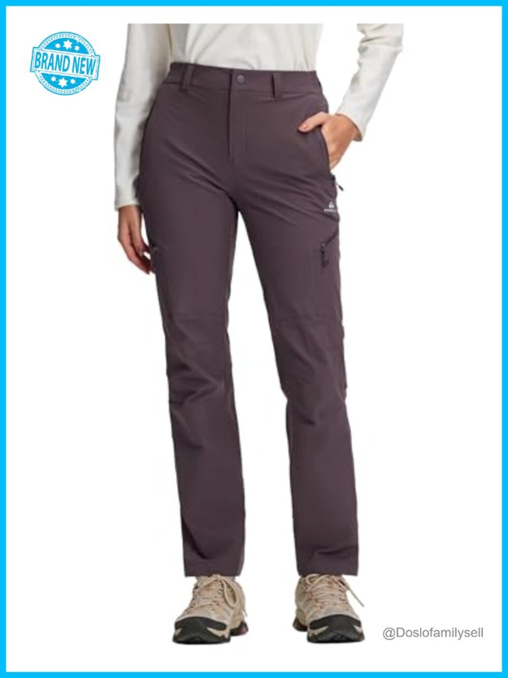 Women's Hiking Cargo Pants Water Resistant Ripstop Quick Dry